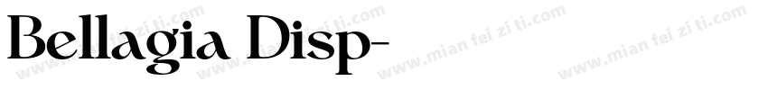 Bellagia Disp字体转换